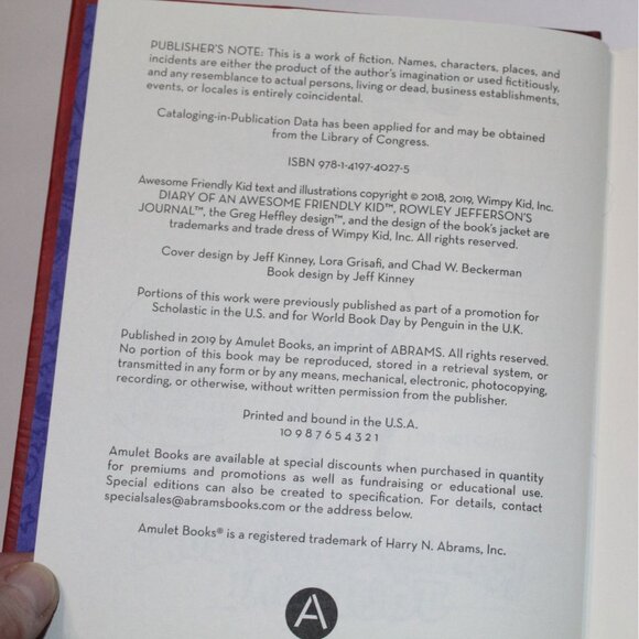 Diary of a Awesome Friendly Kid Rowley Jefferson's Journal HB - Picture 4 of 8